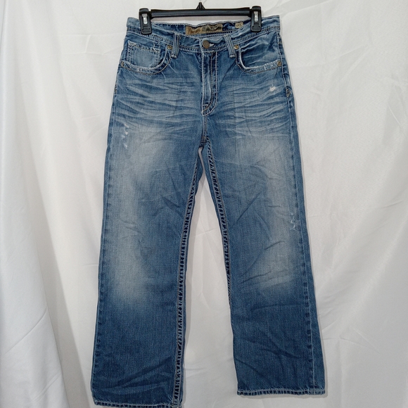 BKE Other - Vintage Buckle BKE Jeans Mens 32 X 32 Tyler Boot Cut Distressed Medium Wash Y2K